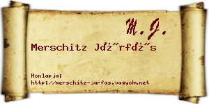 Merschitz Járfás névjegykártya